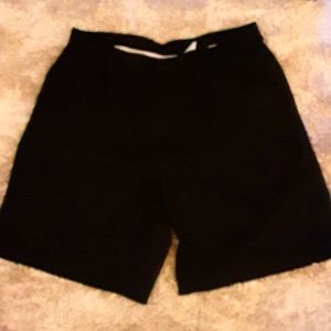 Nike Golf Dri-Fit black pleated golf shorts 4 pockets belt loops size 36…EUC